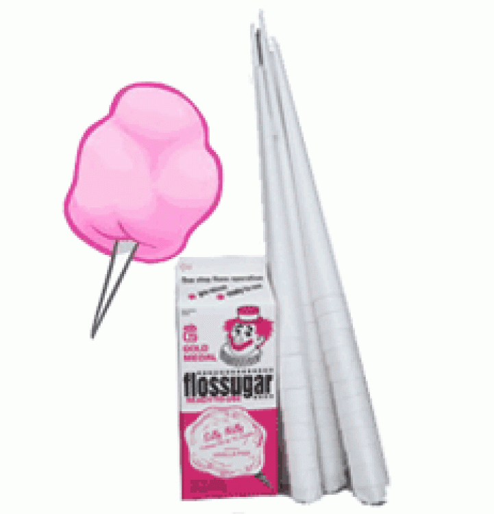 1 Pink Bubble Gum floss + 50 cones