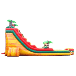 22 FOOT TROPICAL FIRE MARBLE WATER SLIDE