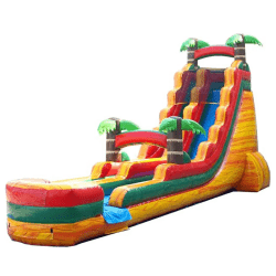 22 FOOT TROPICAL FIRE MARBLE WATER SLIDE