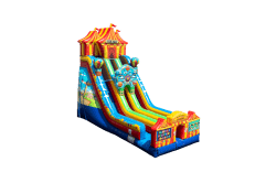 24 FT FUN FAIR DUAL DRY SLIDE